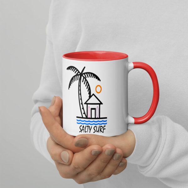 salty surf coffee Mug with Color Inside